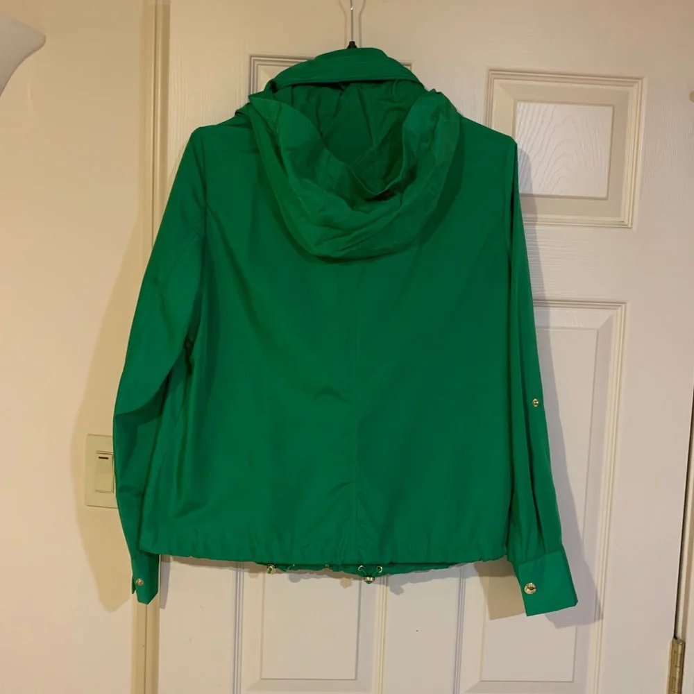 Michael Kors Green Hooded Jacket sz M